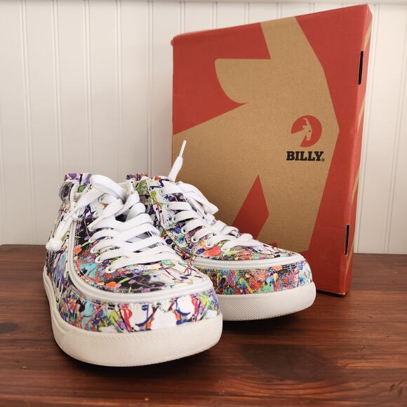 Billy Size 6W Kids Lilia's Eye Candy Classic DJR II High Tops Easy Access Shoe - Picture 1 of 13